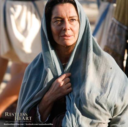 Saint Monica portrayed by actress Monica Guerritore in Restless Heart.